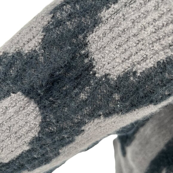 Marc Jacobs The Monogram Distressed Oversized Sweater Gray Black Size XL - Picture 8 of 16